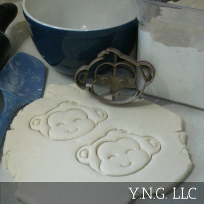 Monkey Face Detailed Zoo Animal Safari Cookie Cutter Made In USA PR2621