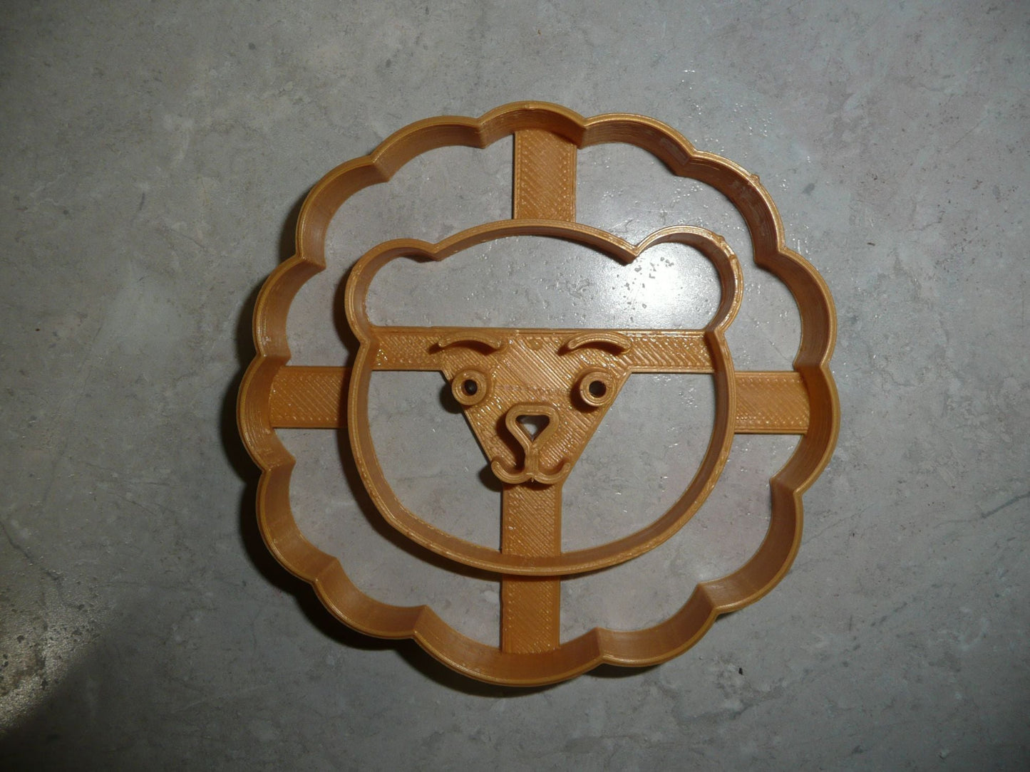 Lion Detailed Face Zoo Animal African Safari Cookie Cutter Made In USA PR2622