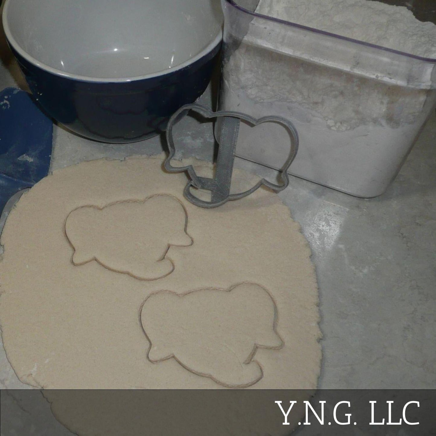 Elephant Outline Face Zoo Animal African Safari Cookie Cutter Made In USA PR2624