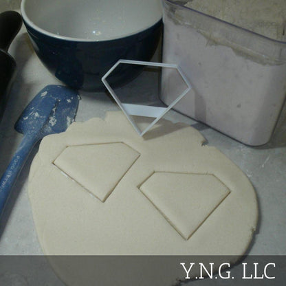 Diamond Cut Outline Gem Crystal Jewel Cookie Cutter Made In USA PR2686