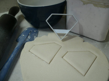 Diamond Cut Outline Gem Crystal Jewel Cookie Cutter Made In USA PR2686