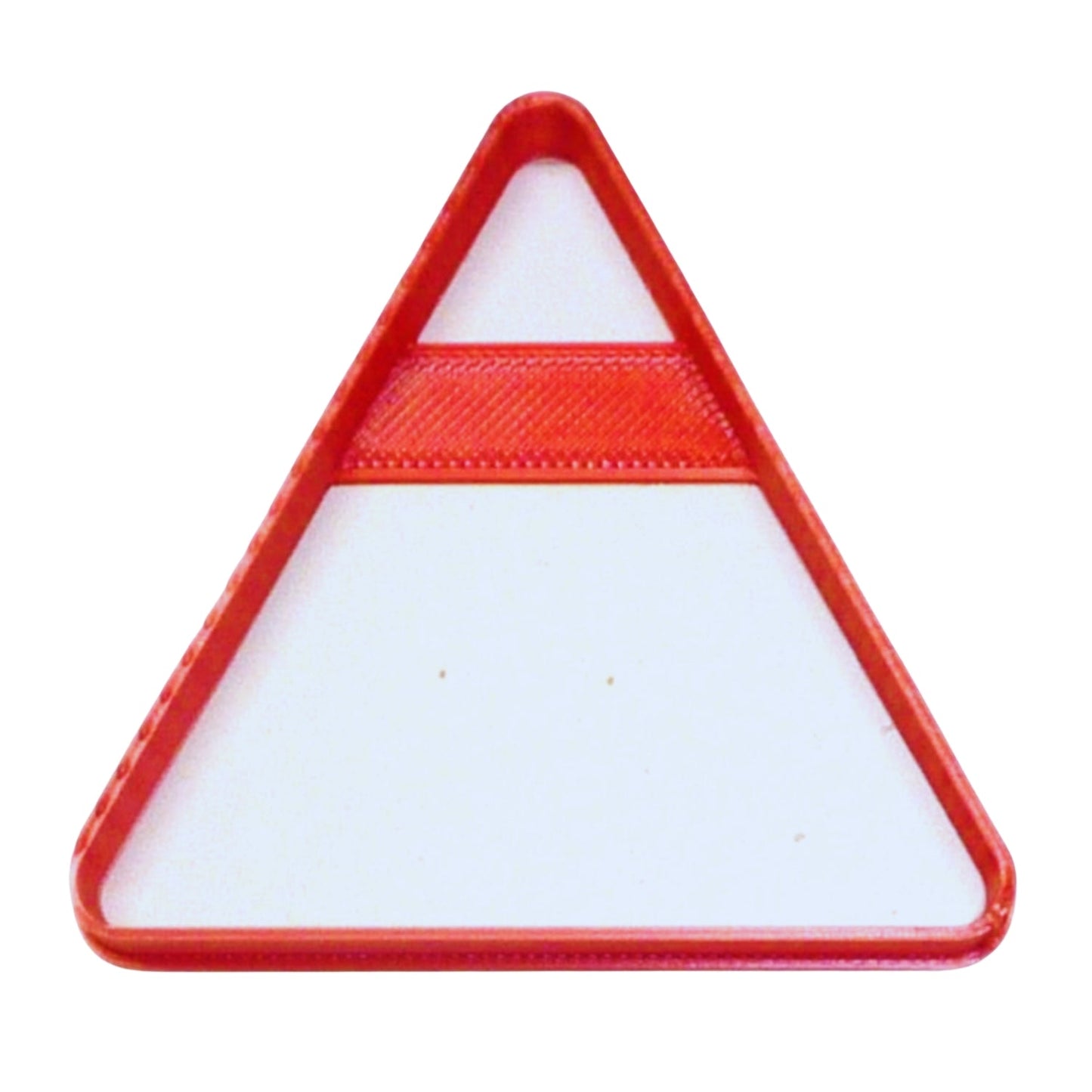 Triangle Shape Yield Road Sign Pool Rack Cookie Cutter Made In USA PR2688