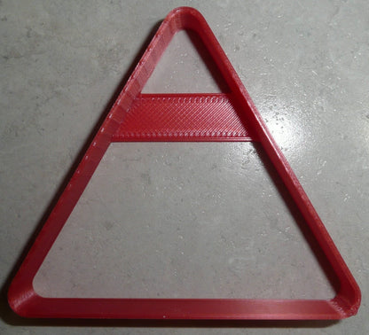 6x Triangle Shape Sign Fondant Cutter Cupcake Topper 1.75 IN USA FD2688