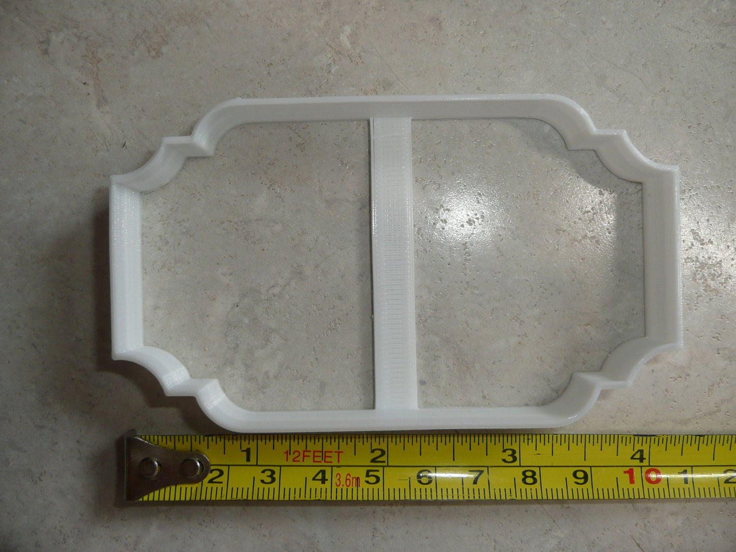 Diane Frame Fancy Rectangle Plaque Cookie Cutter Made In USA PR271