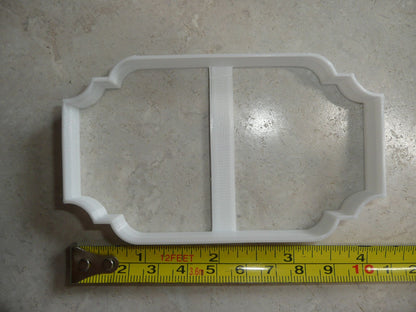 Diane Frame Fancy Rectangle Plaque Cookie Cutter Made In USA PR271