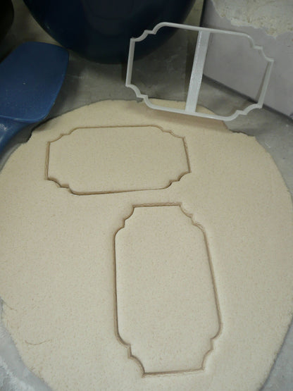 Diane Frame Fancy Rectangle Plaque Cookie Cutter Made In USA PR271