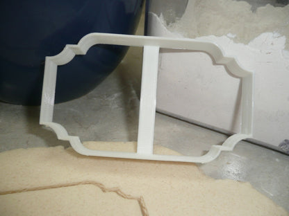 Diane Frame Fancy Rectangle Plaque Cookie Cutter Made In USA PR271