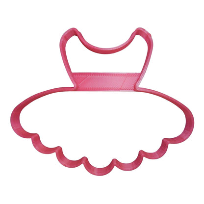 6x Tutu Skirt Fondant Cutter Cupcake Topper 1.75 IN USA FD2710