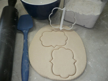 Frame Fancy Edge Plaque Cookie Cutter Made In USA PR276