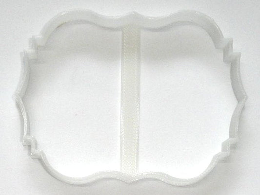 6x Plaque Frame Border Fondant Cutter Cupcake Topper 1.75 IN USA FD278