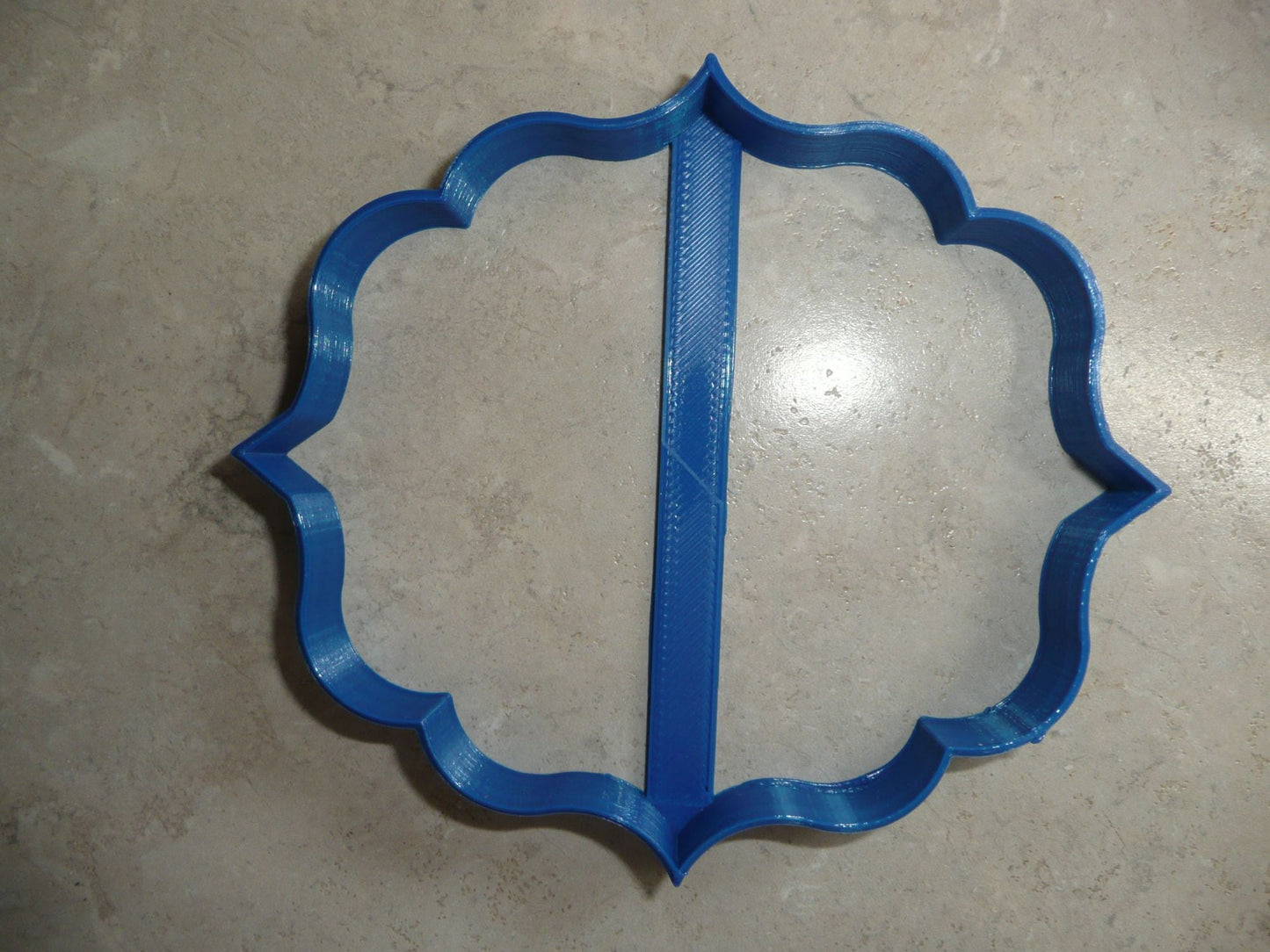 6x Plaque 2 Frame Border Fondant Cutter Cupcake Topper 1.75 IN USA FD280