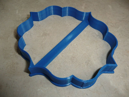 6x Plaque 2 Frame Border Fondant Cutter Cupcake Topper 1.75 IN USA FD280