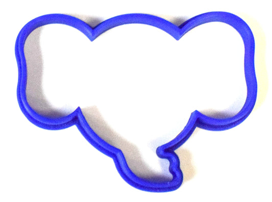 6x Elephant Head Outline Fondant Cutter Cupcake Topper 1.75 IN USA FD283
