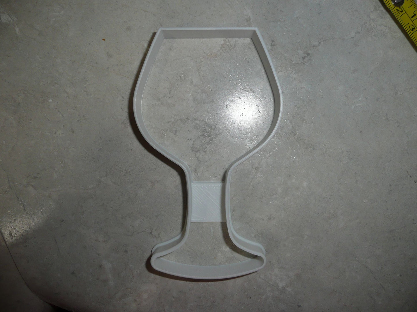 6x Wine Glass Outline Fondant Cutter Cupcake Topper 1.75 IN USA FD2856