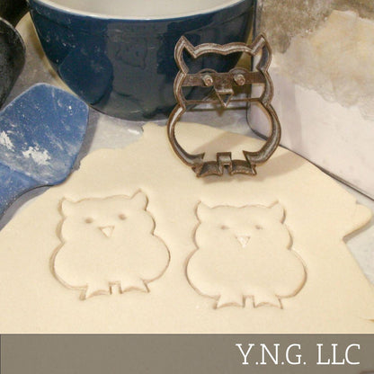 Owl Noctural Night Bird Symbol Wisdom Cookie Cutter Made In USA PR287