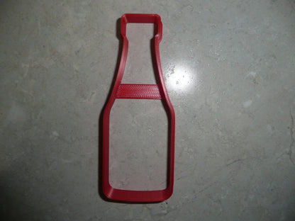 6x Ketchup Bottle Condiment Fondant Cutter Cupcake Topper 1.75 IN USA FD2905
