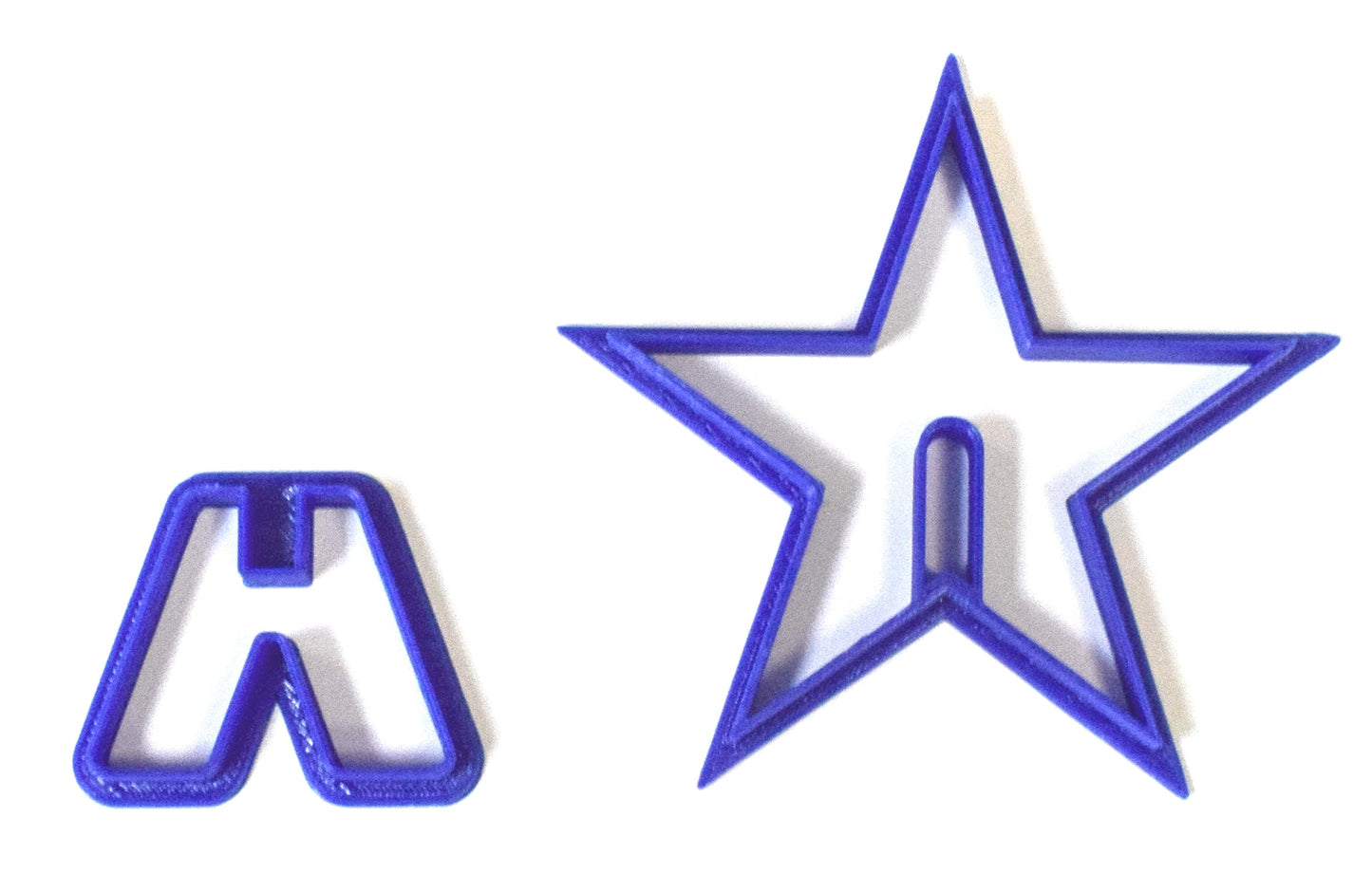 3D Star Christmas Holiday 2 Piece Cookie Cutter Made In USA PR293