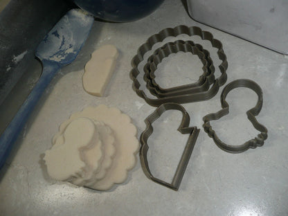 Turkey 5 Piece Set Thanksgiving Holiday Cookie Cutter Made In USA PR2973