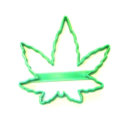 6x Cannabis Leaf Fondant Cutter Cupcake Topper 1.75 IN USA FD3041