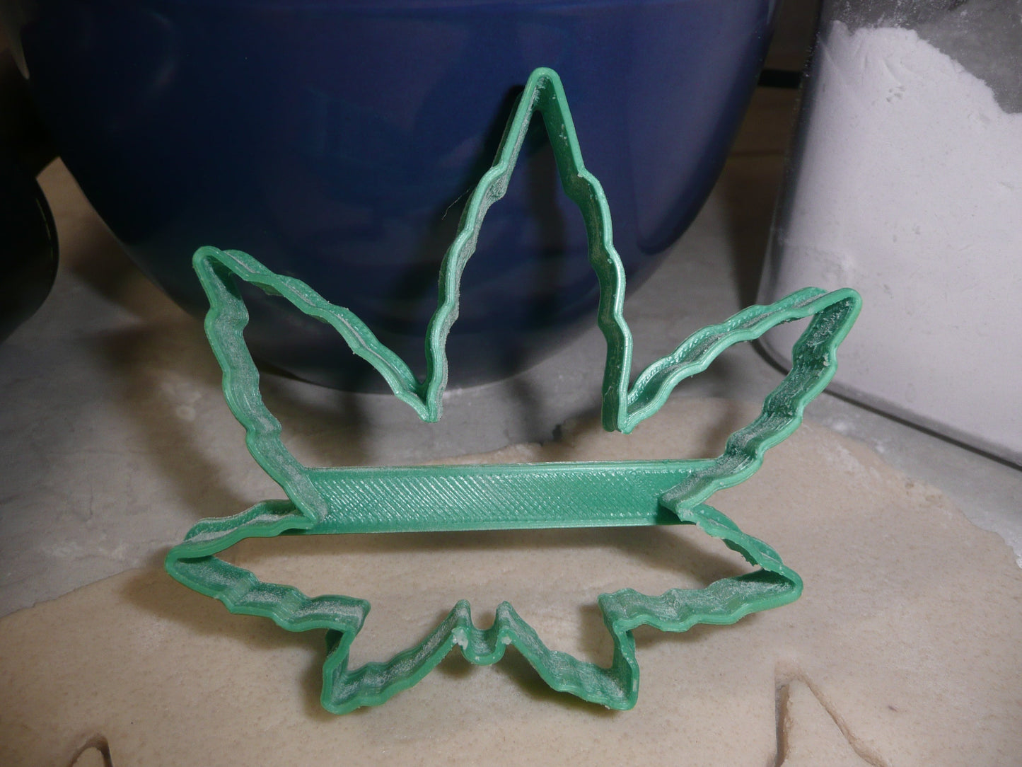 Cannabis Marijuana Hemp Leaf 3.5 Inch Outline Cookie Cutter Made In USA PR3041