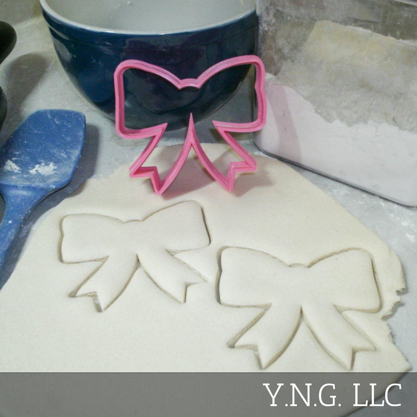 Girls Bow Baby Shower Gender Reveal Cookie Cutter Made In USA PR306