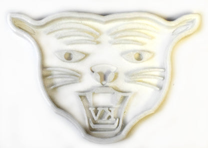 KVHS Kankakee Valley KV Cougar Face Cookie Cutter Made in USA PR315