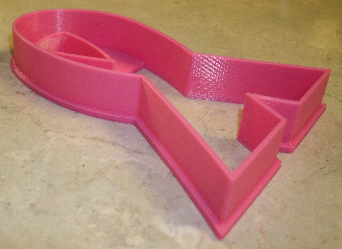 6x Ribbon Cancer Awareness Fondant Cutter Cupcake Topper 1.75 IN USA FD316
