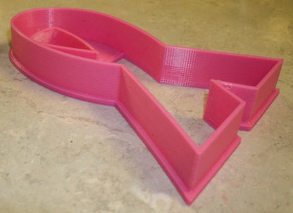 6x Ribbon Cancer Awareness Fondant Cutter Cupcake Topper 1.75 IN USA FD316