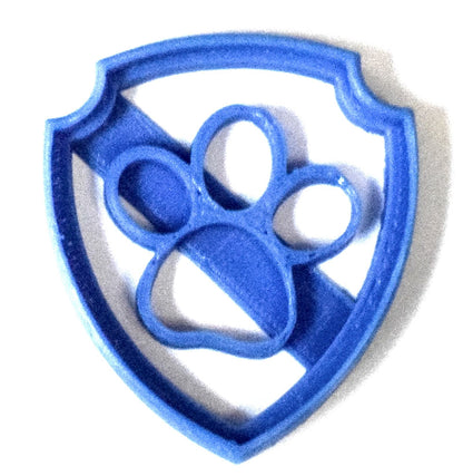 6x Ryder Badge Paw Patrol Fondant Cutter Cupcake Topper 1.75 IN USA FD325