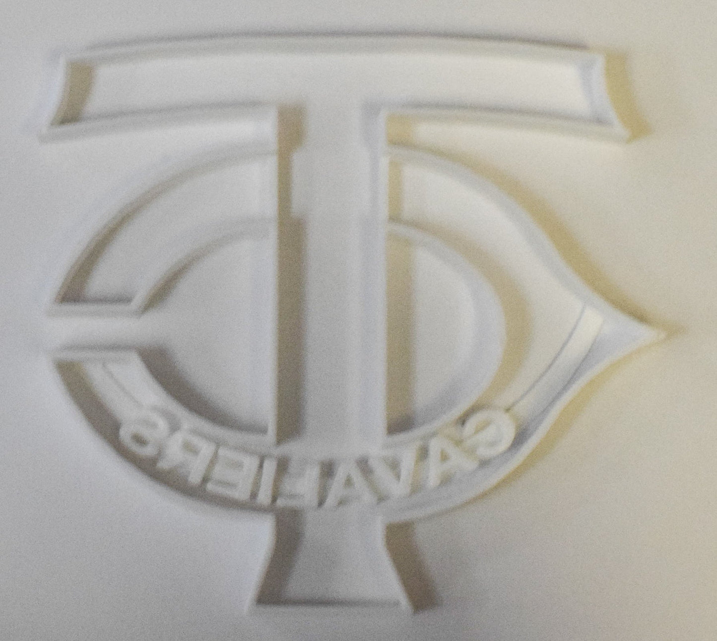 6x TC Letters Cavaliers Fondant Cutter Cupcake Topper 1.75 IN USA FD328