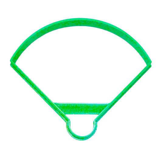 6x Baseball Field Fondant Cutter Cupcake Topper 1.75 IN USA FD3383