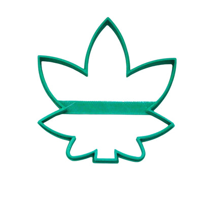 6x Marijuana Leaf Fondant Cutter Cupcake Topper 1.75 IN USA FD3472