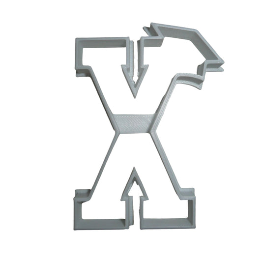 6x Letter X With Graduation Cap Fondant Cutter Cupcake Topper 1.75 IN USA FD3745