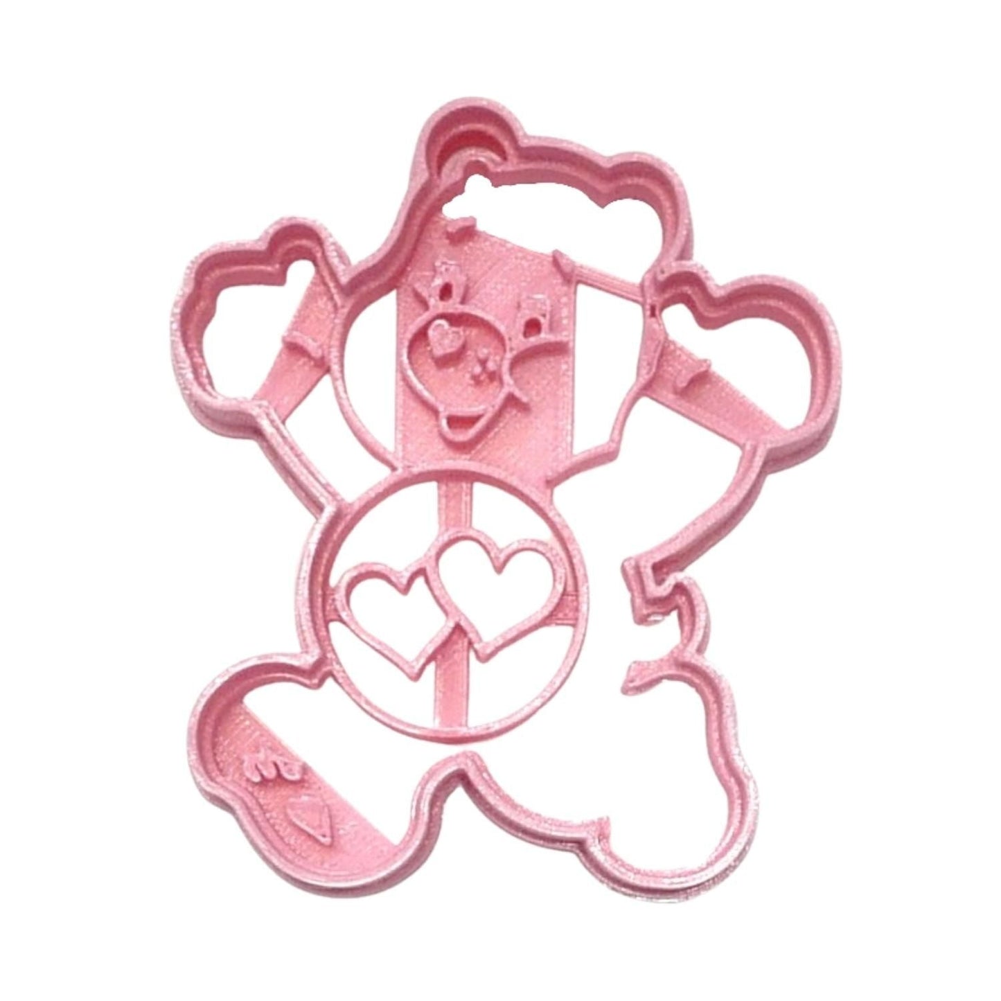 6x Love-A-Lot Bear Care Bears Fondant Cutter Cupcake Topper 1.75 IN USA FD3991