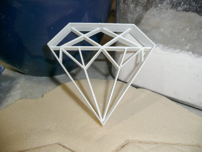 Diamond Stone Engagement Wedding Cookie Cutter Made In USA PR406