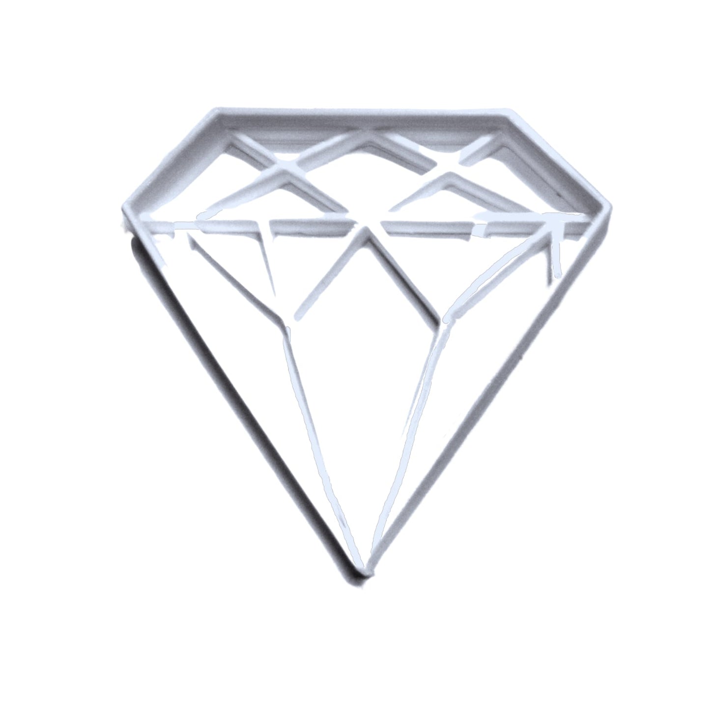 6x Diamond Rock Stone Fondant Cutter Cupcake Topper 1.75 IN USA FD406