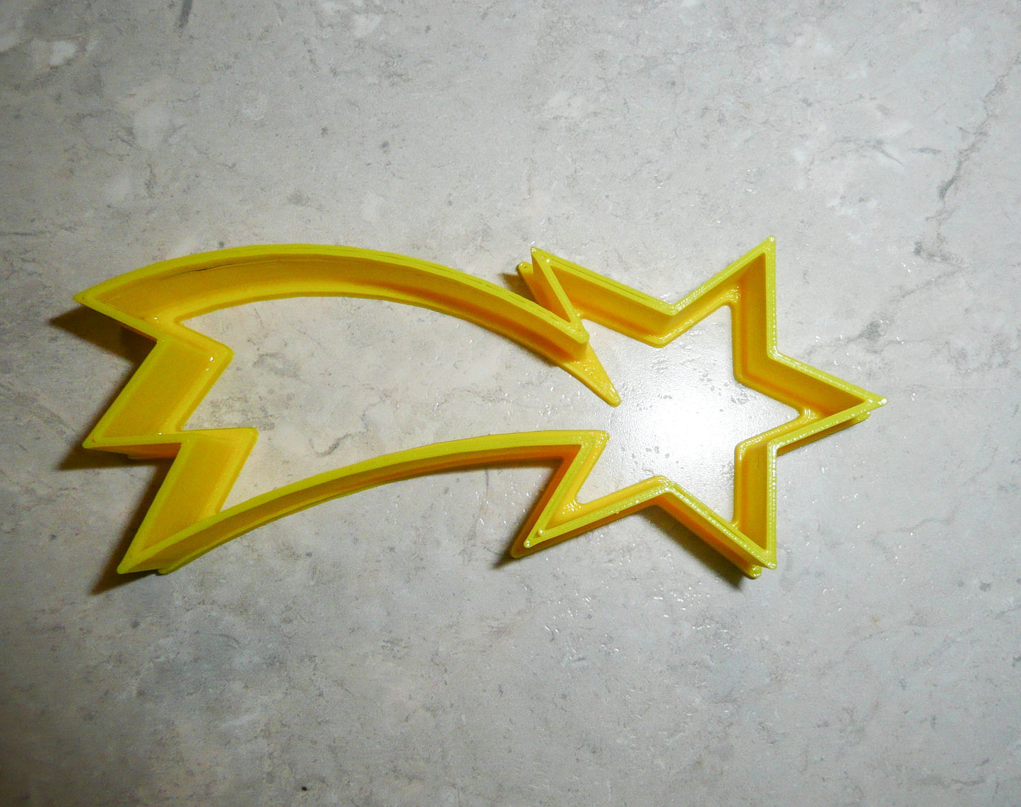 6x Shooting Star Fondant Cutter Cupcake Topper 1.75 IN USA FD407