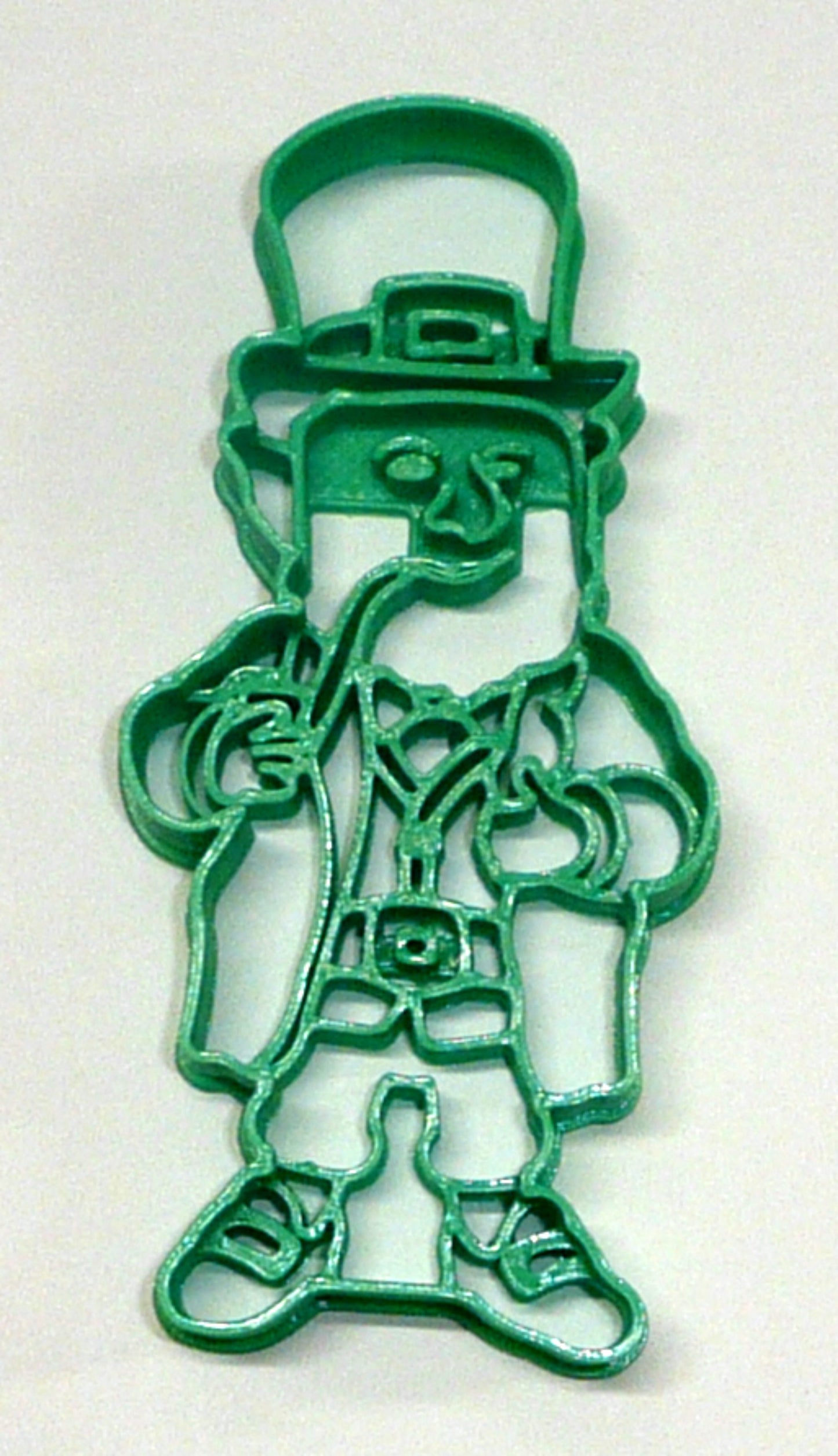 6x Leprechaun 2 With Pipe Fondant Cutter Cupcake Topper 1.75 IN USA FD4177