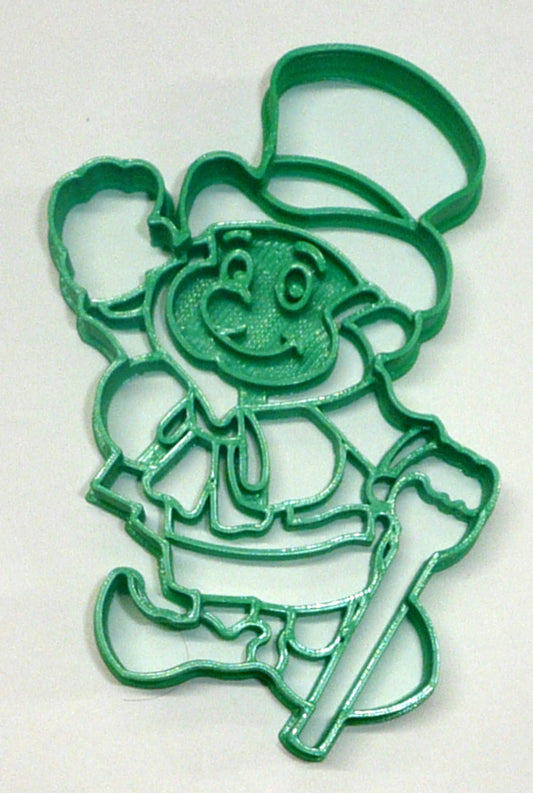 6x Leprechaun 3 Waving Fondant Cutter Cupcake Topper 1.75 IN USA FD4178