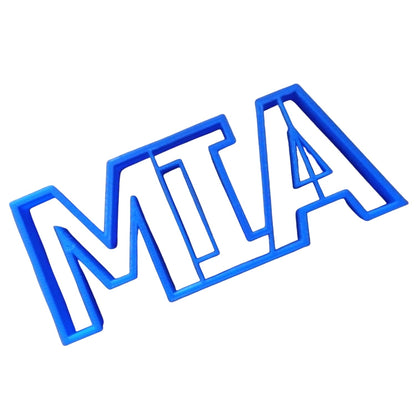 6x MIA Name POW Fondant Cutter Cupcake Topper 1.75 IN USA FD421