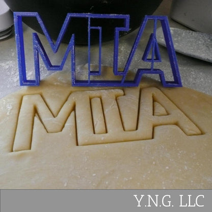MIA Name Or POW Baking Cookie Cutter Made In USA PR421