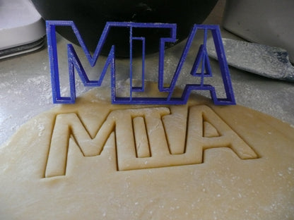 MIA Name Or POW Baking Cookie Cutter Made In USA PR421