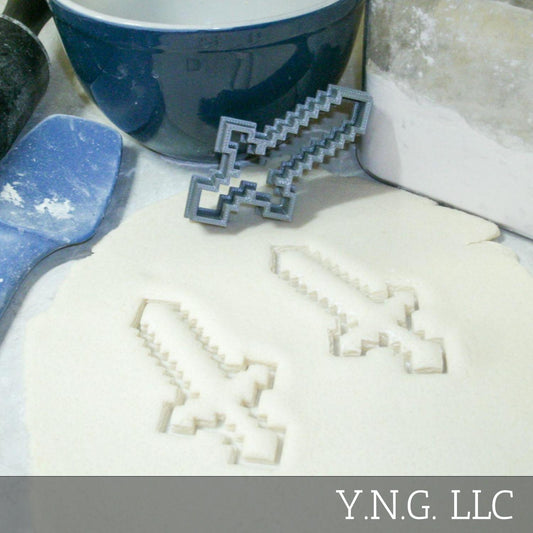Minecraft Sword Shape Video Game Cookie Cutter Made In USA PR426
