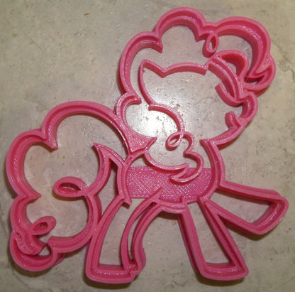 6x Pinkie Pie Fondant Cutter Cupcake Topper 1.75 IN USA FD437
