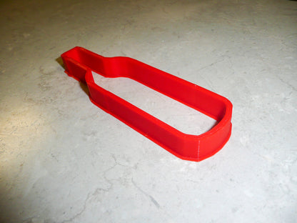 6x Wine Bottle Fondant Cutter Cupcake Topper 1.75 IN USA FD446