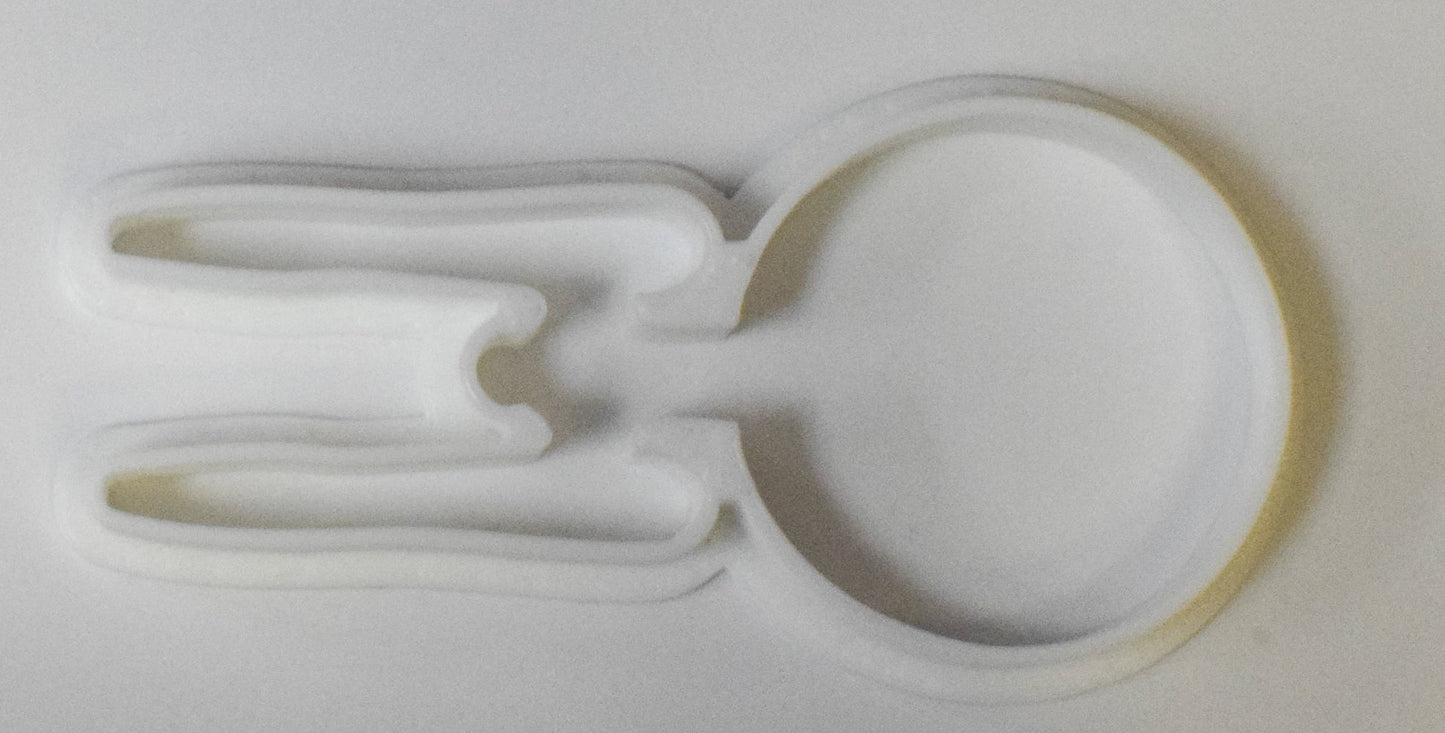 6x USS Enterprise Fondant Cutter Cupcake Topper 1.75 IN USA FD459