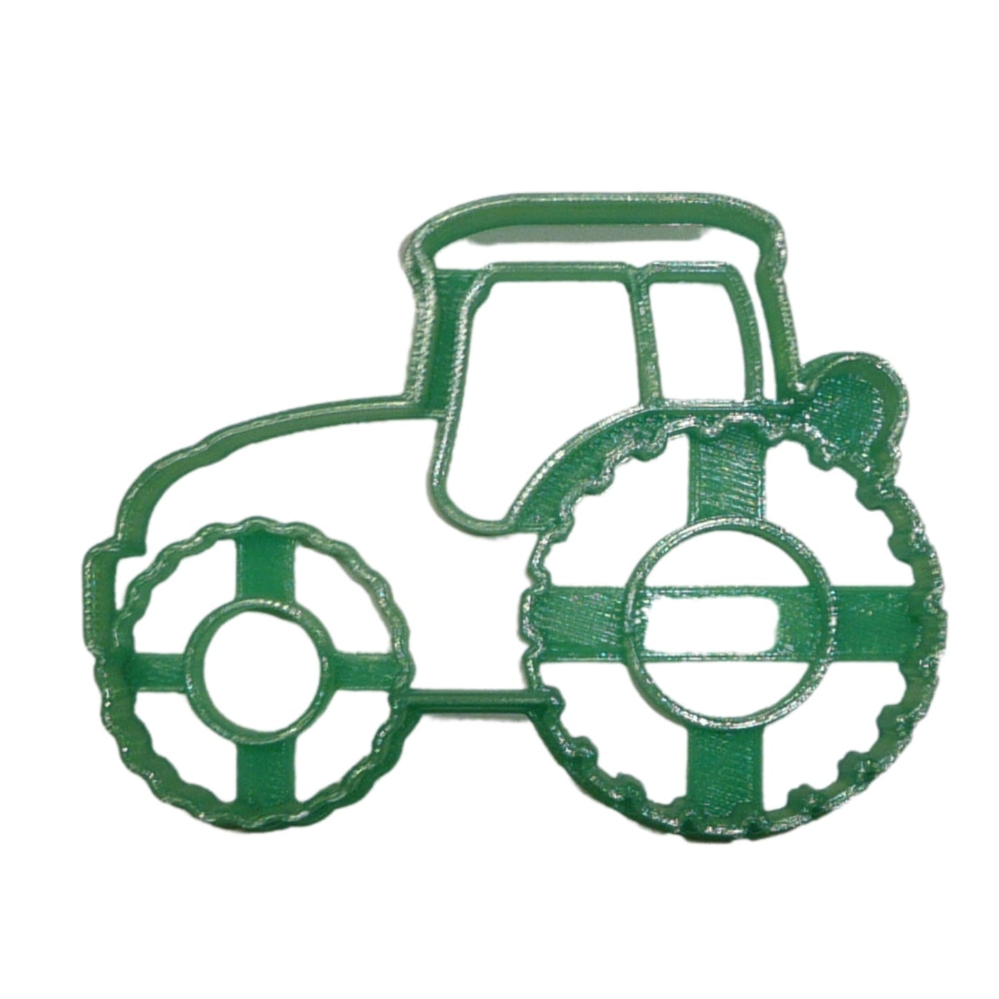 6x Farm Tractor Fondant Cutter Cupcake Topper 1.75 IN USA FD4925