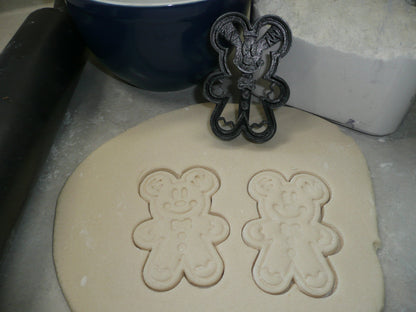 Mickey Gingerbread Man Christmas Detailed Cookie Cutter Made In USA PR4937