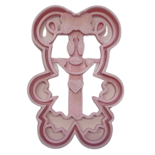 6X Minnie Gingerbread Fondant Cutter Cupcake Topper 1.75 IN USA FD4938