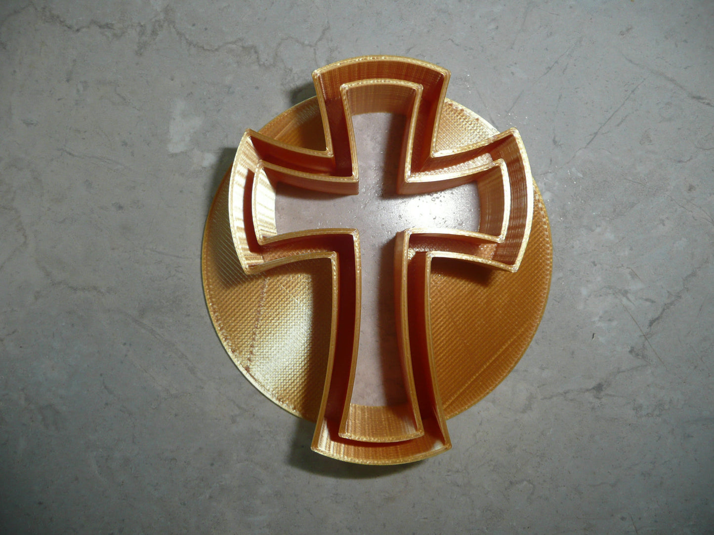 Cross Design Concha Cutter Mexican Sweet Bread Stamp Made In USA PR4975